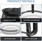 12-Cup Coffee Pot Replacement Carafe Compatible with Ninja Coffee Brewer Maker Models CE251 CE201 CE201C CE200 CE200C Model# XGLSLID200