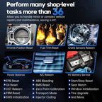 Bidirectional Scan Tool: 2024 Newest Automotive Scanner Diagnostic Tool with ECU Coding Active Tests All System Scan 36+ Resets Crankshaft Relearn Android 10 3-Year Updates