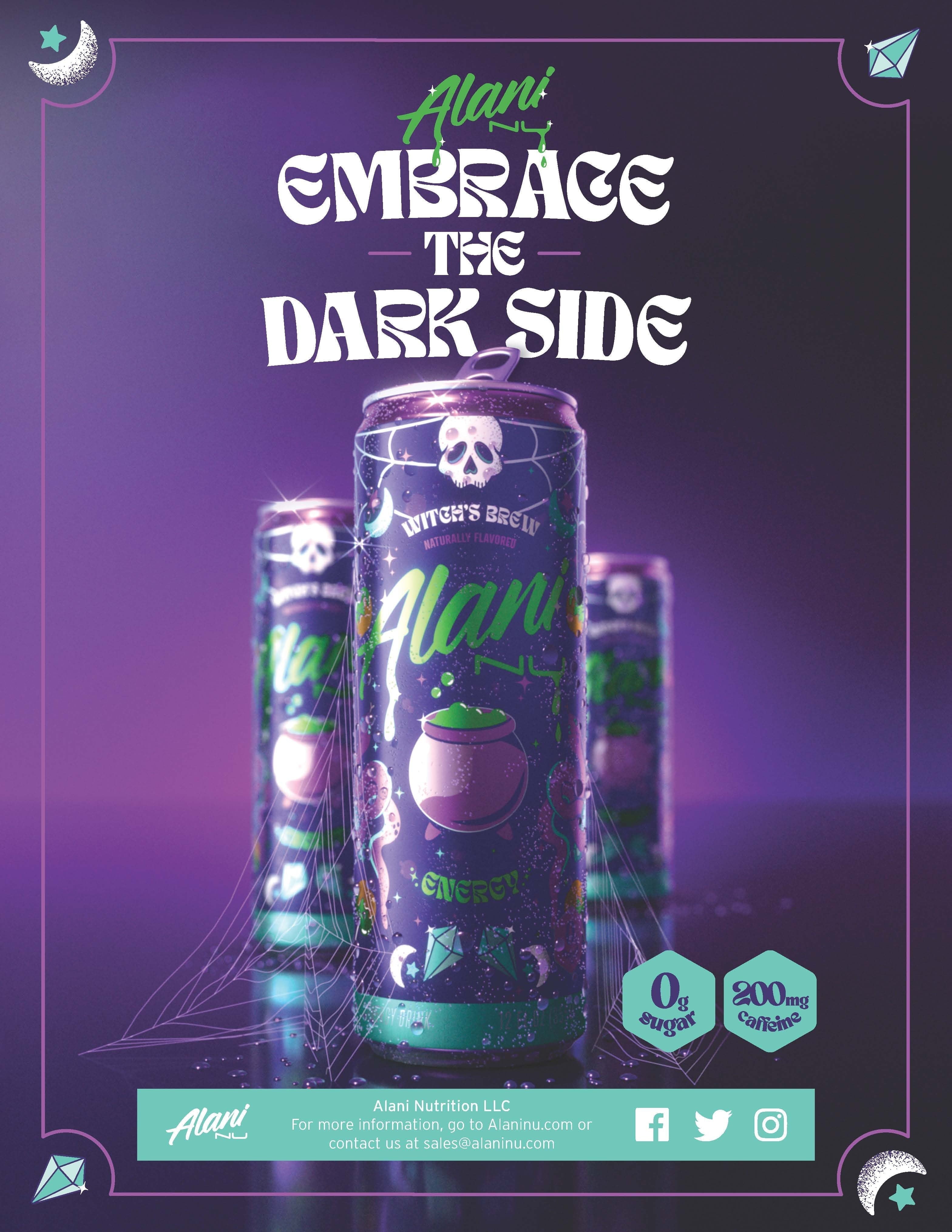 Sugar Free Energy Drink, Witch's Brew, 12oz Cans (6 Pack)