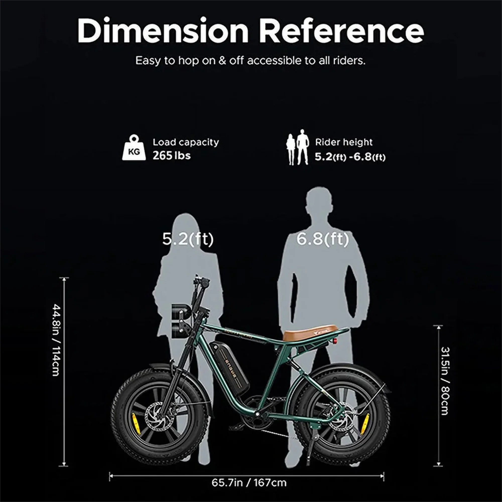 AKEZ Retro Electric Bike 1000W, 28mph, 94 Miles, 20"x4.0" Fat Tires, Full Suspension, UL Certified