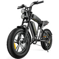 AKEZ Retro Electric Bike 1000W, 28mph, 94 Miles, 20"x4.0" Fat Tires, Full Suspension, UL Certified