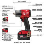 18V M18 FUEL Lithium Ion Brushless Cordless 7 Tool Combo Kit 5.0 Ah