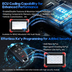 Bidirectional Scan Tool: 2024 Newest Automotive Scanner Diagnostic Tool with ECU Coding Active Tests All System Scan 36+ Resets Crankshaft Relearn Android 10 3-Year Updates