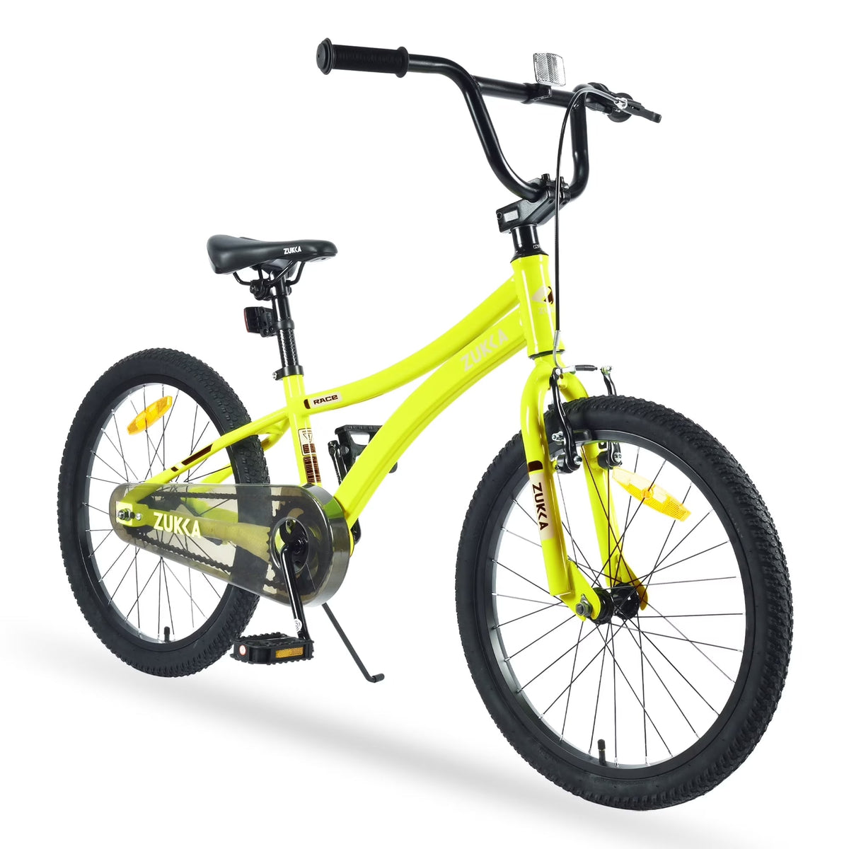 Baprem 18" Girls Bike for 5-9 Years Old Kids, Cute Kids Bike with Training Wheels, Steel Frame Sporty Children Bicycle, Pink