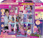 Barbie 60th Anniversary DreamHouse Playset with 2 Dolls, Car & 100+ Accessories