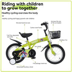 Baprem 18" Girls Bike for 5-9 Years Old Kids, Cute Kids Bike with Training Wheels, Steel Frame Sporty Children Bicycle, Pink