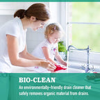 Bio-Clean Natural Drain Cleaner 2lb - Enzyme-Based, Eco-Friendly, 100 Treatments, Safe for Septic Tanks & Grease Traps