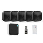 Blink Outdoor 5 Camera Kit - Wireless Weather-Resistant 1080p HD Security System with Night Vision & Local Storage