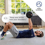 Bowflex SelectTech 552 Adjustable Dumbbells Pair - 5 to 52.5 lbs Weight Range, Replaces 15 Sets