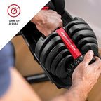Bowflex SelectTech 552 Adjustable Dumbbells Pair - 5 to 52.5 lbs Weight Range, Replaces 15 Sets