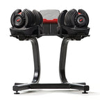Bowflex SelectTech Dumbbell Stand with Media Rack, Ergonomic Design, Wheeled, Compact for 552/560/1090 Models