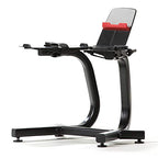 Bowflex SelectTech Dumbbell Stand with Media Rack, Ergonomic Design, Wheeled, Compact for 552/560/1090 Models