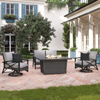 Martha Stewart Metal 4 - Person Seating Group with Cushions