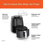 Ninja AF101 Air Fryer 4 Qt Black/gray