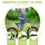 Baprem 18" Girls Bike for 5-9 Years Old Kids, Cute Kids Bike with Training Wheels, Steel Frame Sporty Children Bicycle, Pink