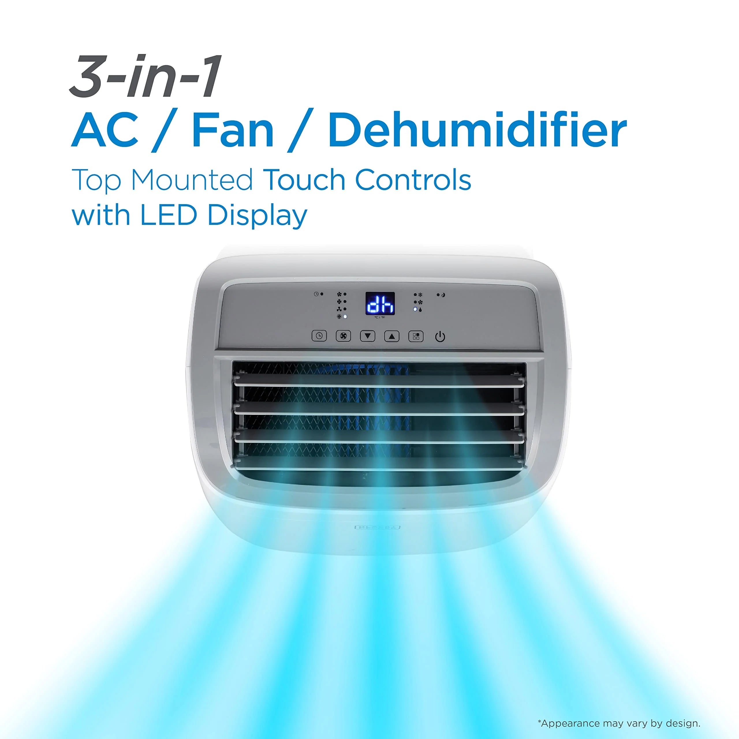 BLACK+DECKER 8000 BTU Portable Air Conditioner up to 350 Sq.Ft