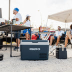 Igloo 38 QT ICF 32 Active Electric Cooler; Rugged Blue
