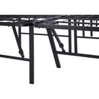 Mainstays 18" High Profile Foldable Steel Queen Platform Bed Frame, Black