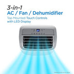 8,000 BTU Portable Air Conditioner up to 350 Sq.ft with Remote Control