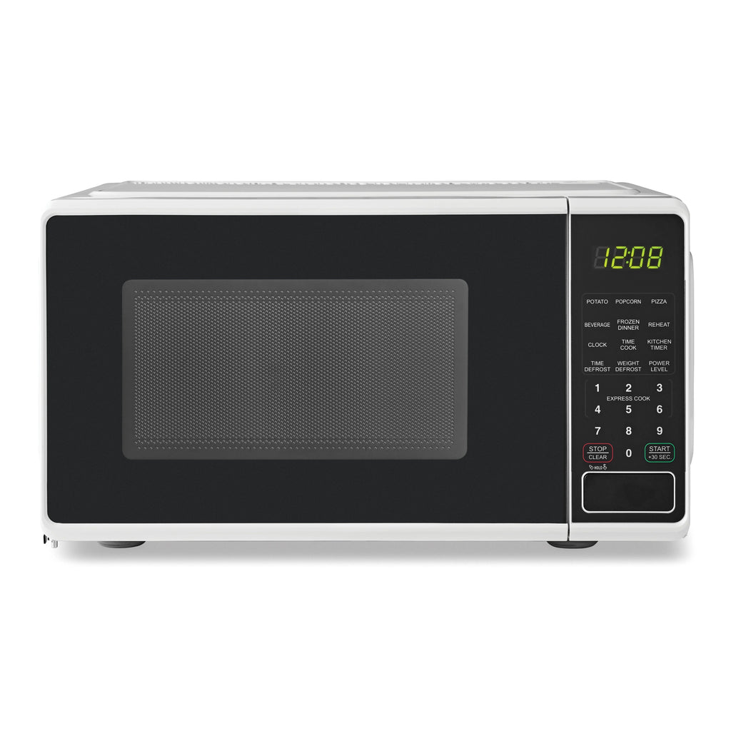 Mainstays 0.7 cu. ft. Countertop Microwave Oven, 700 Watts, White, New