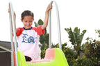 Outdoor Play Set Kids Slide: 10 ft Freestanding Climber, Swingsets, Playground Jungle Gyms Kids Love – Above Ground Pool Slide for Summer Backyard