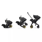 Doona Infant Car Seat & Stroller, Nitro Black - 5-Point Harness, Anti-Rebound Bar, TUV/FAA Approved