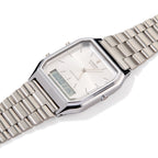 Casio AQ230 Analog Digital Watch - Silver