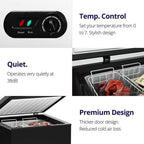 Northair Chest Freezer ?C 3.5 Cu Ft with 2 Removable Baskets ?C Reach In Freezer Chest ?C Quiet Compact Freezer ?C 7 Temperature Settings ?C Black