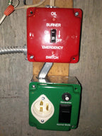 EZ Generator Switch, 15A 125V Green Manual Transfer Electrical Switch