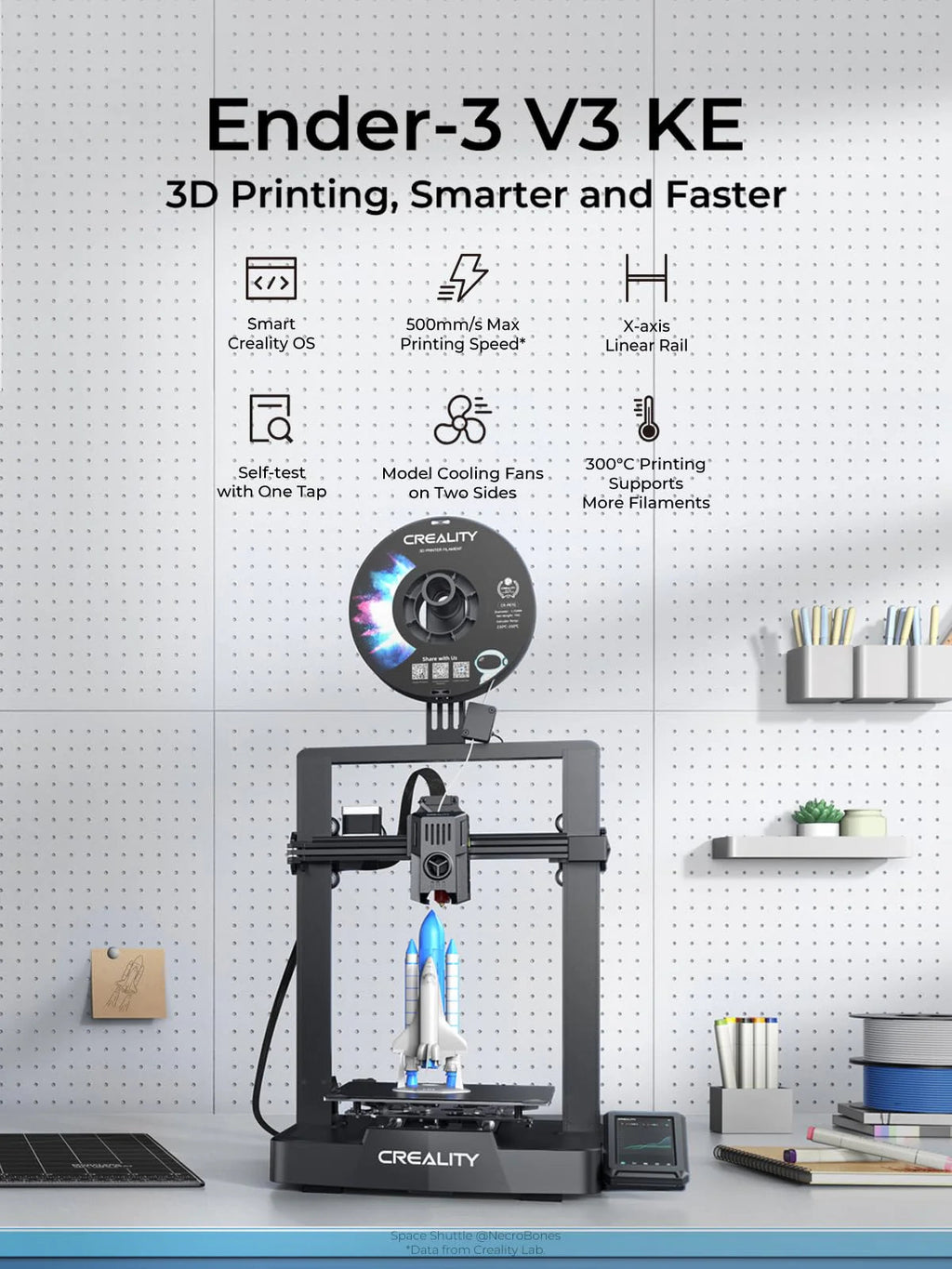 Creality Ender-3 V3 KE 3D Printer 500 mm/s High-Speed