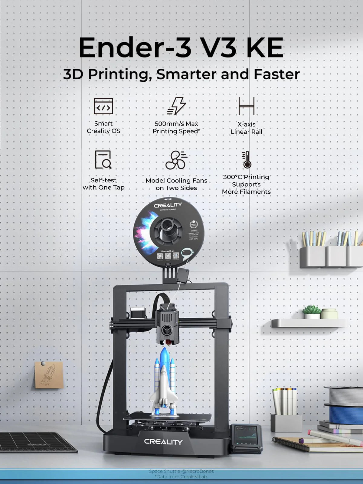 Creality Ender-3 V3 KE 3D Printer 500 mm/s High-Speed