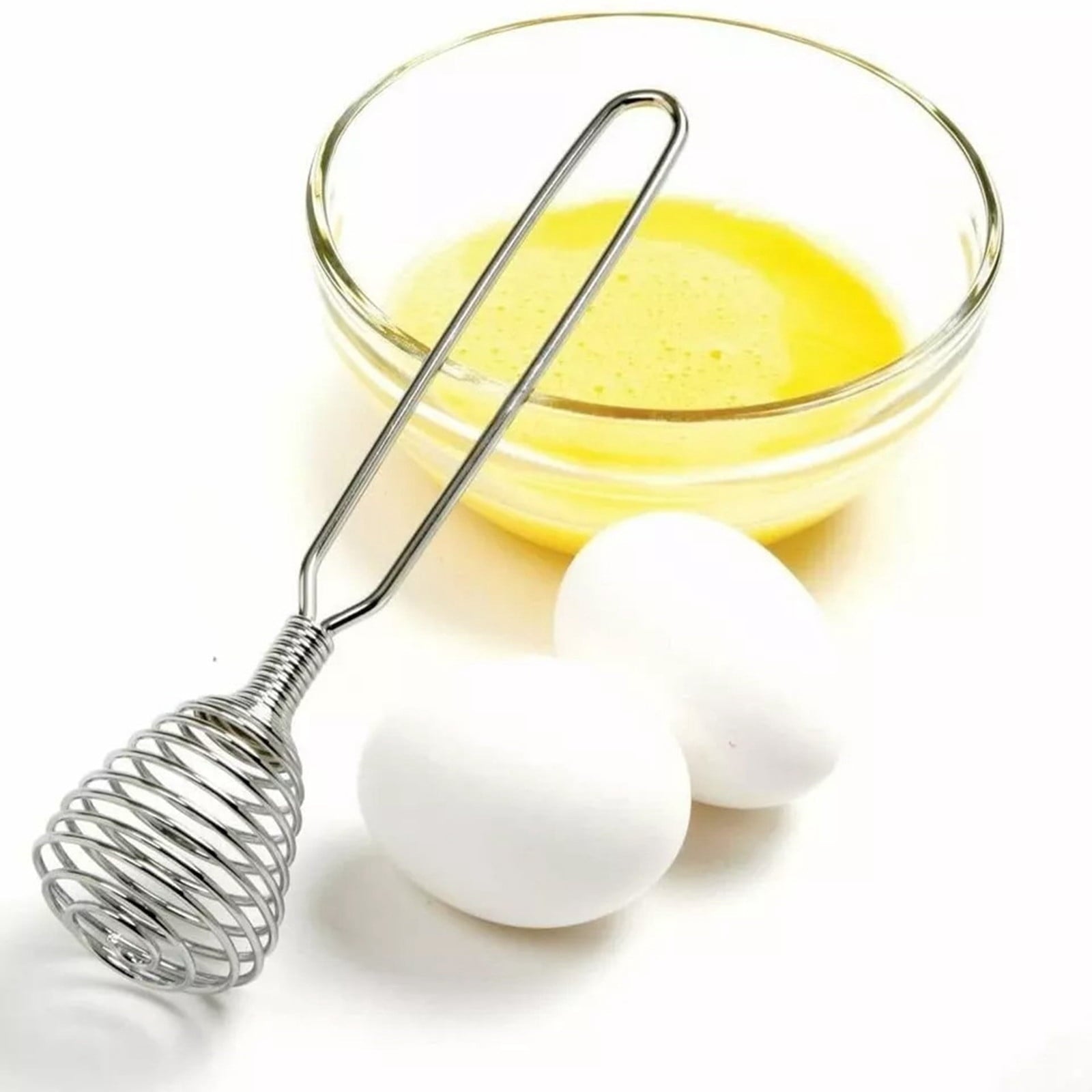 Stainless Steel Spring Coil Whisk Wire Whip Cream Egg Beater Gravy Cream Hand Mixer Kitchen Tool Accessories ...