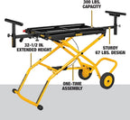 DEWALT Miter Saw Stand With Wheels (DWX726), Yellow