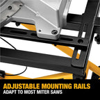 Miter Saw Stand With Wheels (DWX726) Yellow