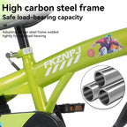 Baprem 18" Girls Bike for 5-9 Years Old Kids, Cute Kids Bike with Training Wheels, Steel Frame Sporty Children Bicycle, Pink