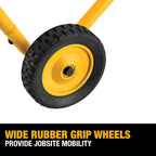 DEWALT Miter Saw Stand With Wheels (DWX726), Yellow