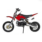 GMX Rider X 125cc Semi-Automatic Dirt Bike, Air-Cooled, Red, Electric Start, Hydraulic Disc Brakes, 4-Stroke Engine
