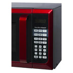Hamilton Beach Red Stainless Steel Microwave Oven 0.9 Cu. Ft., 900W, LED Display