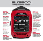 Honda EU3200i 3200W Inverter Generator, Super Quiet, Lightweight, CO-MINDER, Portable Power Solution