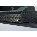 Husky Low Profile Black Aluminum Truck Tool Box for Mid-Size Trucks