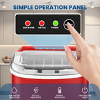 KISSAIR Portable Ice Maker, 26lbs/24H, Self-Cleaning, Compact Countertop Machine with Fast Ice Production