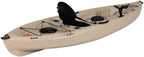 Lifetime Tamarack Angler 100 Fishing Kayak 10ft 2-Pack with Paddles - UV-Protected HDPE, Adjustable Seat, Rod Holders, Tan