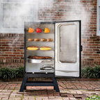 Masterbuilt 40" Digital Electric Smoker with Window & Legs, 4 Racks, Black