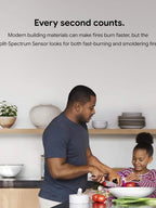 Nest Protect Battery Operated Smoke and Carbon Monoxide Detector, White