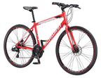 Schwinn Kempo Men's Hybrid Bike, 21-Speed, 700c, Aluminum Frame, Red