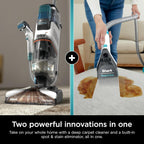 Shark CarpetXpert EX201 Carpet Cleaner, Cyan - Powerful Suction, StainStriker Tech, Pet Stain Removal, Includes Tools
