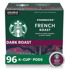 Starbucks French Roast Dark Roast Arabica K-Cup Coffee Pods, 96 Count