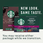 Starbucks French Roast Dark Roast Arabica K-Cup Coffee Pods, 96 Count