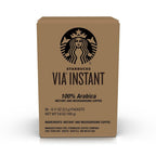 Starbucks VIA Instant Decaf Italian Roast Coffee, Dark Roast, 100% Arabica, 50 Packets