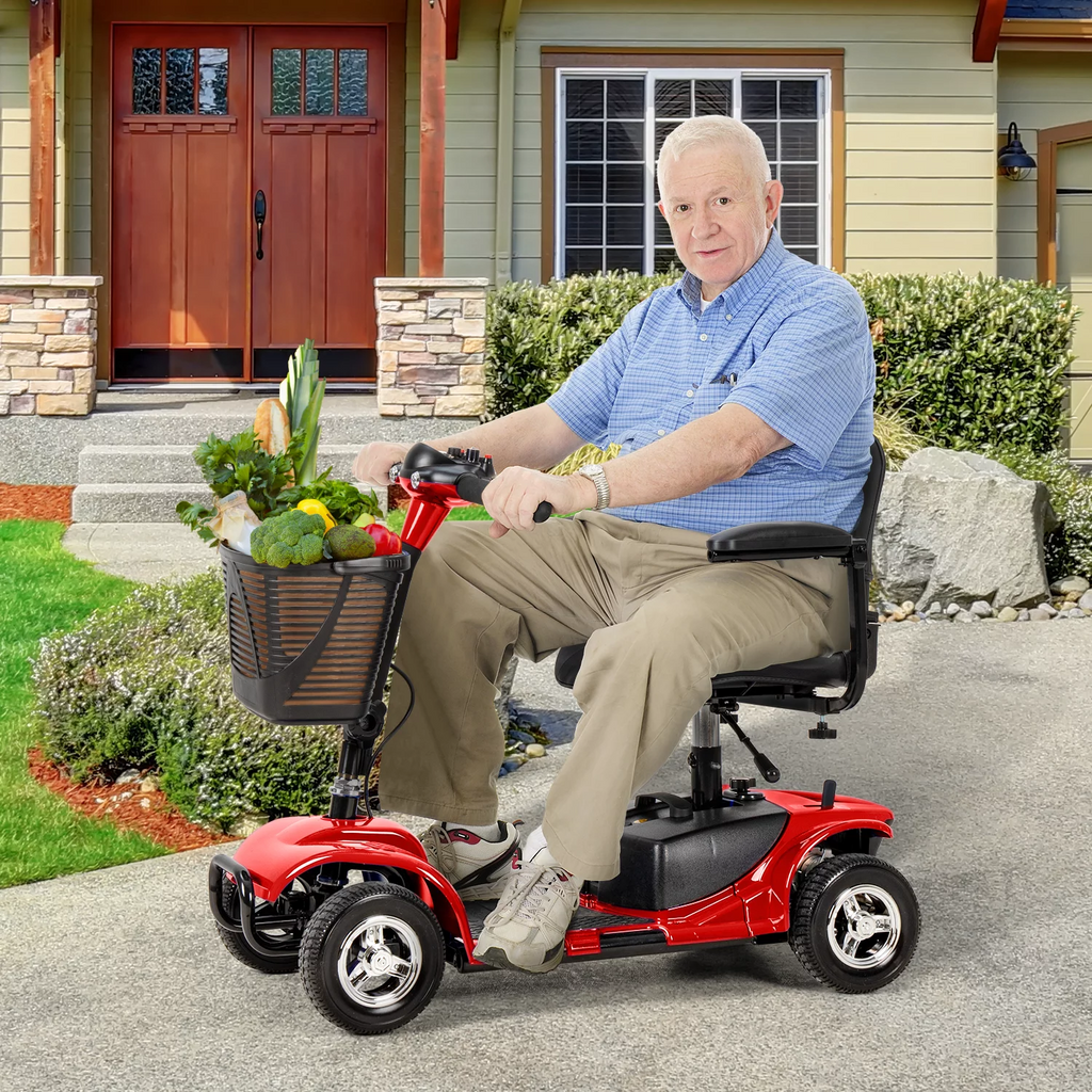 UltraLite Model A898 4-Wheel Mobility Scooter, Portable & Lightweight, 14-Mile Range